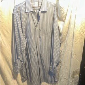 BRooks Brothets Blue Striped Men's Shirt size 19-35.